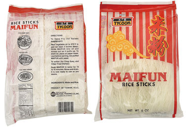 Nouilles de riz plates sèches par OEM aucun produits 100% verts organiques de Natrual de colorant