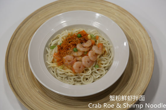 Crabe Roe And Shrimp Noodle de réchauffage de micro-onde d'OEM