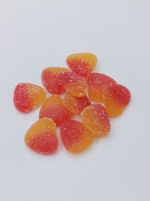 Gummies aux fruits en forme de cœur - Collations aigre-douces et moelleuses aux graines de soja pour les fêtes et les cadeaux