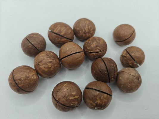 Des noix de macadamia naturelles délicieuses dans des sacs en plastique