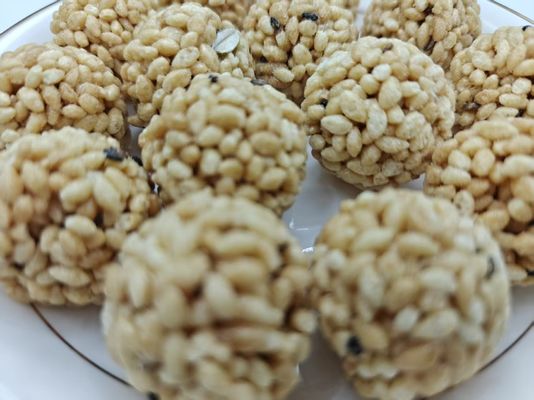 Boules de riz protéinées et aux noix, emballage en vrac