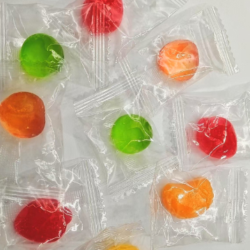 Bonbons en caoutchouc enveloppés individuellement pour les fêtes