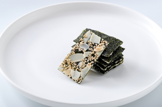 Chips d'algues farcies, combo 4 saveurs, collations salées, végétalien, sans gluten, nutriments de l'océan