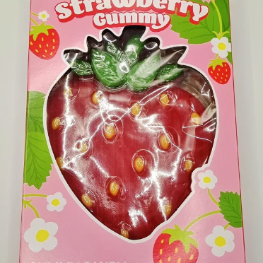 Des gâteaux à la gomme à la saveur de fruits enveloppés individuellement avec des formes géantes et novatrices