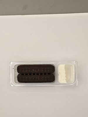 Chips à trempette à la crème de lait avec 35 % de matières solides du lait et emballage compartimenté - Mélange de collations saines à teneur réduite en lactose