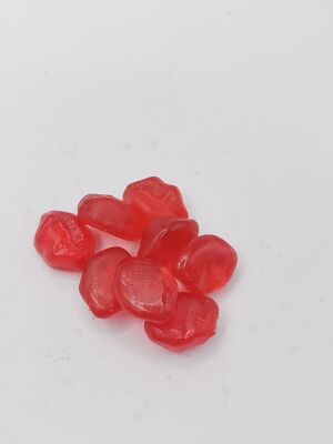 Des gommes de beauté sans sucre à la fraise avec du collagène et de la biotine en 7 sachets pour une peau et des cheveux sains
