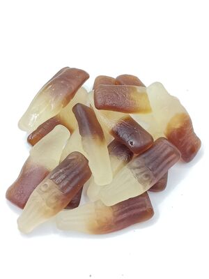 Authentique Coca-Cola Soda Goût bonbons gommés avec la forme amusante de la bouteille de cola et la texture parfaite de mastication Snacks de soja