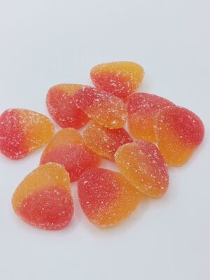 Gummies aux fruits en forme de cœur - Collations aigre-douces et moelleuses aux graines de soja pour les fêtes et les cadeaux
