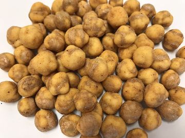 Casse-croûte rôti de pois chiches enduit par saveur de BBQ, pois chiches secs épicés faibles en calories