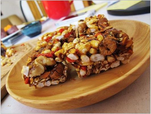 Barres d'énergie de protéine de maïs, bars de cuisine à haute valeur protéique durée de conservation de 12 mois