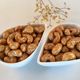 Nourritures rôties enduites saines de loisirs de casse-croûte de noix de cajou de saveur de sauce de soja aucune viande halal cachère BRC de couleur de nourriture