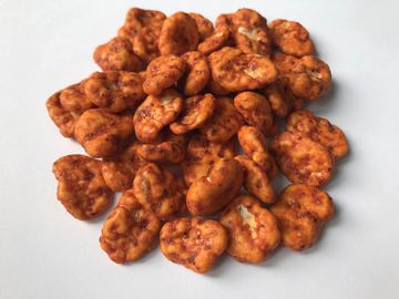 Certificat frit du casse-croûte BRC de fèves enduit par saveur épicée chaude d'ail