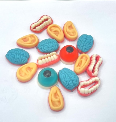 Des bonbons gélifiés en forme de parties du corps, amusants et effrayants, pour les cadeaux gags et les collations
