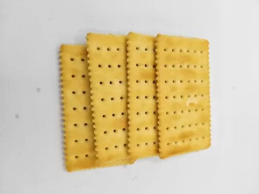 Biscuits salés au lait certifiés BRC ISO - Sans gras trans, collation savoureuse croustillante et feuilletée pour le bureau et la famille