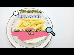 Frites crues coupées aromatisées à l'oignon