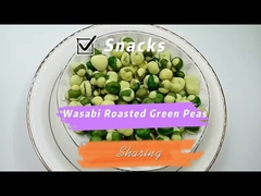 Wasabi saveur Farine enduite pois verts rôtis Nutrition complète Aliments sains croustillants
