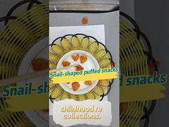 Snacks gonflés en forme d'escargots